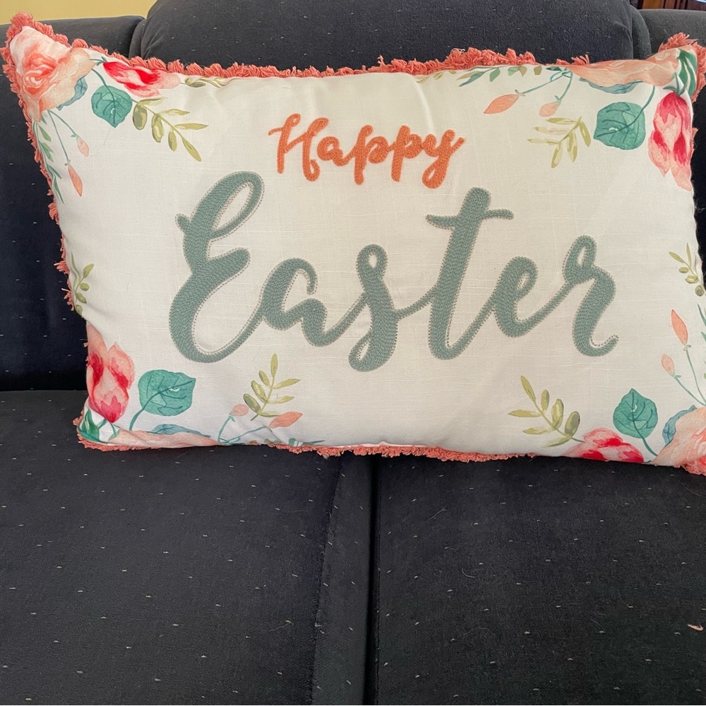 Happy Easter Throw Pillow